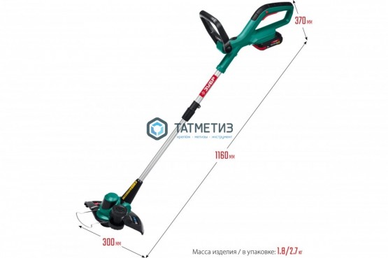 Триммер аккумуляторный 18 В, 1 АКБ (2 Ач) ЗУБР -  магазин крепежа «ТАТМЕТИЗ»