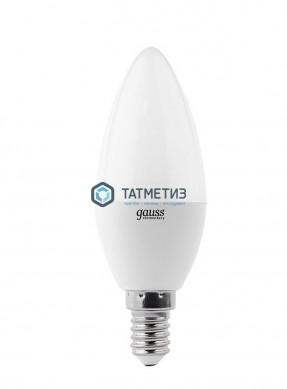 Лампа светодиодная LED 8Вт E14 6500К GAUSS Elementary Candle 33138 | «ТАТМЕТИЗ» Лампа светодиодная LED 8Вт E14 6500К GAUSS Elementary Candle 33138 - магазин крепежа «ТАТМЕТИЗ»