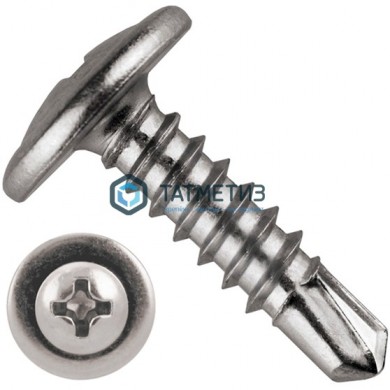 Саморез с прессшайбой сверло крест/шл "клоп" д/алюм. АРТ 9998 А2 4,2X13 -  магазин крепежа «ТАТМЕТИЗ»