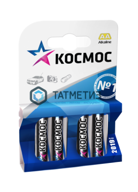 Батарейка алкалиновая тип АА КОСМОС | «ТАТМЕТИЗ» Батарейка алкалиновая тип АА КОСМОС - магазин крепежа «ТАТМЕТИЗ»