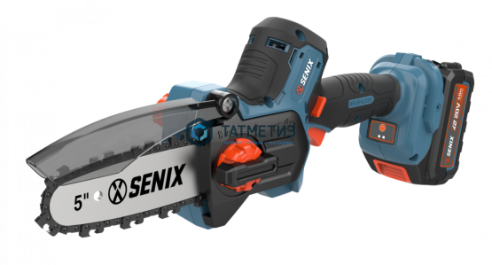 Пила цепная аккум. X2 SENIX CSX2-M3-EU (20В,бесщет, шина 5",11 м/с, масл бак, 4Ач,бесключ смена) | «ТАТМЕТИЗ» Пила цепная аккум. X2 SENIX CSX2-M3-EU (20В,бесщет, шина 5",11 м/с, масл бак, 4Ач,бесключ смена) - магазин крепежа «ТАТМЕТИЗ»