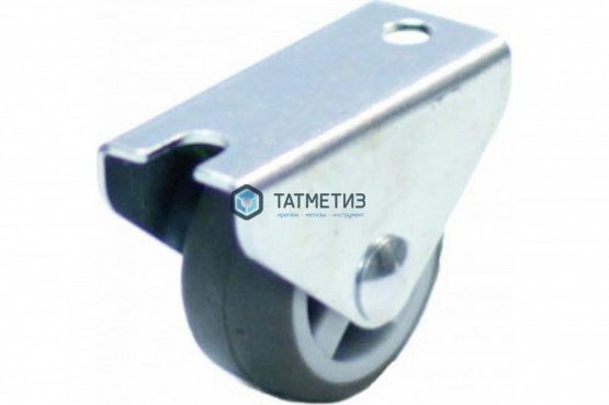 Колесо мебельное неповоротное с площадкой 30 мм, TPR, полипропил. обод, втулка скольжения | «ТАТМЕТИЗ» Колесо мебельное неповоротное с площадкой 30 мм, TPR, полипропил. обод, втулка скольжения - магазин крепежа «ТАТМЕТИЗ»