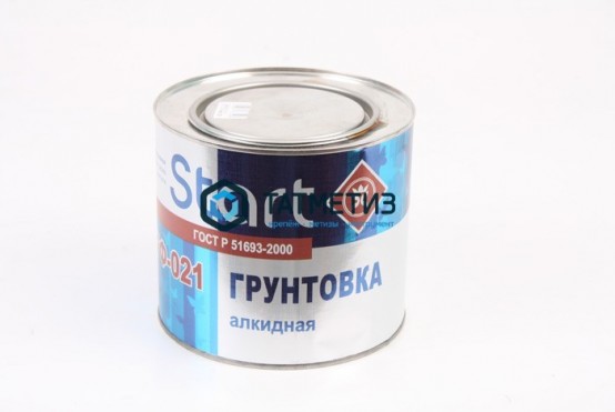 Грунт ГФ-021  СЕРЫЙ  0,8 кг-, СТАРТ /14 -  магазин крепежа «ТАТМЕТИЗ»
