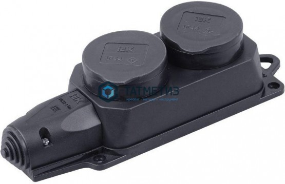 Колодка удлинителя 2-м Омега РБ32-1-0м с защ. крышкой IP44 каучук IEK | «ТАТМЕТИЗ» Колодка удлинителя 2-м Омега РБ32-1-0м с защ. крышкой IP44 каучук IEK - магазин крепежа «ТАТМЕТИЗ»