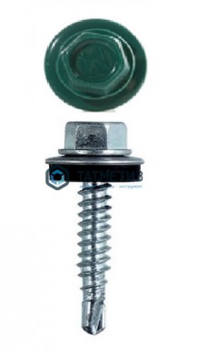 Саморез окраш.кров. 5,5х25 /6026/ (250 шт/уп) ОМАХ | «ТАТМЕТИЗ» Саморез окраш.кров. 5,5х25 /6026/ (250 шт/уп) ОМАХ - магазин крепежа «ТАТМЕТИЗ»