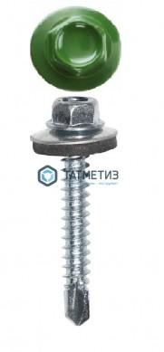 Саморез окраш.кров. 4,8х35 /6002/ (4000 шт/уп) ОМАХ | «ТАТМЕТИЗ» Саморез окраш.кров. 4,8х35 /6002/ (4000 шт/уп) ОМАХ - магазин крепежа «ТАТМЕТИЗ»
