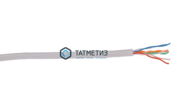 Витая пара U/UTR категория 5е 4 пары 24 AWG solid PVC серый | «ТАТМЕТИЗ» Витая пара U/UTR категория 5е 4 пары 24 AWG solid PVC серый - магазин крепежа «ТАТМЕТИЗ»