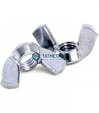 Гайка барашек оцинк  М8  DIN 315  (200 шт/уп)  F -  магазин крепежа «ТАТМЕТИЗ»