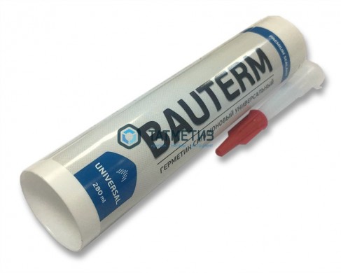 Герметик силиконовый BAUTERM СЕРЫЙ 280мл / 12 | «ТАТМЕТИЗ» Герметик силиконовый BAUTERM СЕРЫЙ 280мл / 12 - магазин крепежа «ТАТМЕТИЗ»
