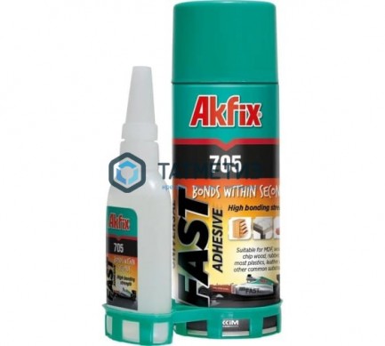 Набор для склеивания (В50 гр + 200мл) Akfix 705 (24) | «ТАТМЕТИЗ» Набор для склеивания (В50 гр + 200мл) Akfix 705 (24) - магазин крепежа «ТАТМЕТИЗ»