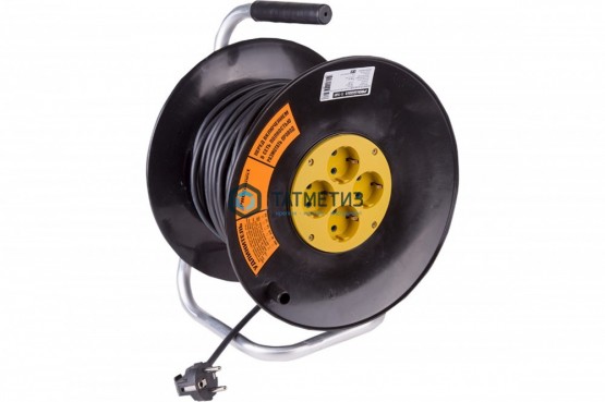 Удлинитель силовой на катушке 4 гнезда с/з 20 м 3х1,5мм², OPTIMA PROCONNECT | «ТАТМЕТИЗ» Удлинитель силовой на катушке 4 гнезда с/з 20 м 3х1,5мм², OPTIMA PROCONNECT - магазин крепежа «ТАТМЕТИЗ»