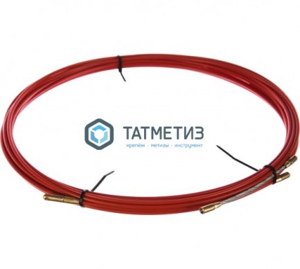 Протяжка кабельная REXANT (мини УЗК в бухте), стеклопруток, d=3,5 мм 10 м, красная | «ТАТМЕТИЗ» Протяжка кабельная REXANT (мини УЗК в бухте), стеклопруток, d=3,5 мм 10 м, красная - магазин крепежа «ТАТМЕТИЗ»