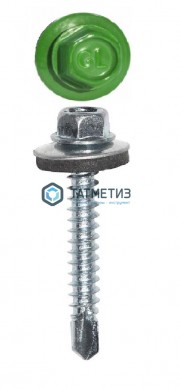 Саморез окраш.кров. 4,8х35 /6018/ | «ТАТМЕТИЗ» Саморез окраш.кров. 4,8х35 /6018/ - магазин крепежа «ТАТМЕТИЗ»