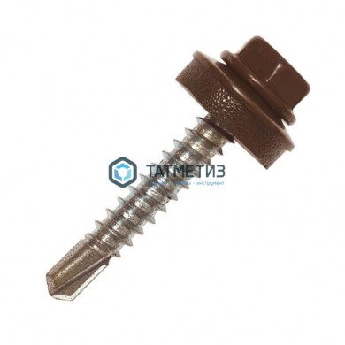 Саморез окраш.кров. 5,5х19 /8017/ DAXMER M (10х250) -  магазин крепежа «ТАТМЕТИЗ»