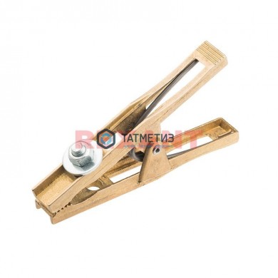 Зажим крокодил 200 А 140 мм для сварки (латунь) САТУРН Профи РОССИЯ | «ТАТМЕТИЗ» Зажим крокодил 200 А 140 мм для сварки (латунь) САТУРН Профи РОССИЯ - магазин крепежа «ТАТМЕТИЗ»
