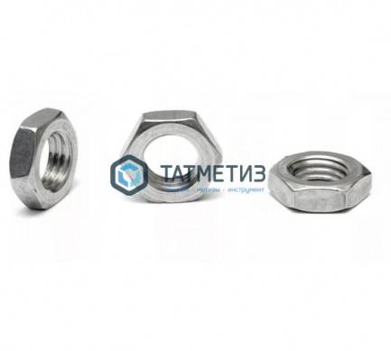 Гайка низкая DIN 439, оц М16  ( 80 шт/уп) ТК -  магазин крепежа «ТАТМЕТИЗ»