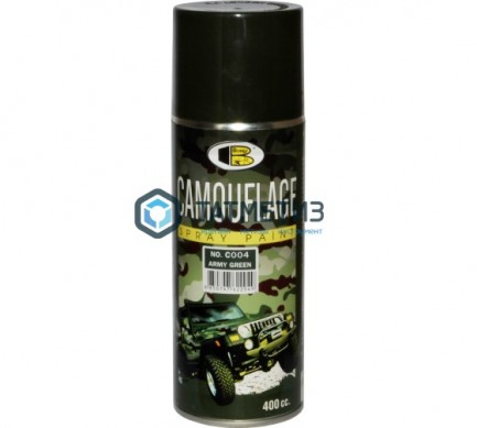 Краска аэроз. BOSNY 520 мл. №С004  ЗЕЛЕНАЯ АРМЕЙСКАЯ -  магазин крепежа «ТАТМЕТИЗ»