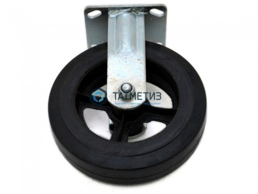 Колесо большегрузное обрезиненное с площадкой НЕповоротное d 100 мм -  магазин крепежа «ТАТМЕТИЗ»
