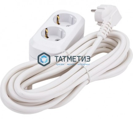 Удлинитель бытовой 2х5м с/з, 16А, IP20, ПВС 3х1,5 UNIVersal E-302А | «ТАТМЕТИЗ» Удлинитель бытовой 2х5м с/з, 16А, IP20, ПВС 3х1,5 UNIVersal E-302А - магазин крепежа «ТАТМЕТИЗ»