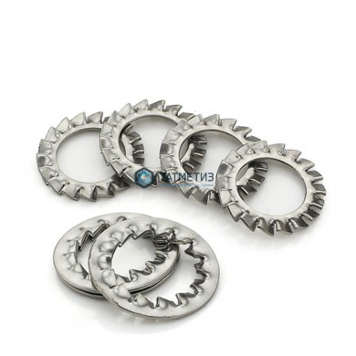 Шайба DIN 6798 А, оц М12 стопорная с внешними зубьями (800 шт/уп) | «ТАТМЕТИЗ» Шайба DIN 6798 А, оц М12 стопорная с внешними зубьями (800 шт/уп) - магазин крепежа «ТАТМЕТИЗ»