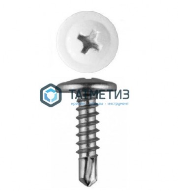 Саморез п/ш сверло 4,2x19  RAL 9003 -  магазин крепежа «ТАТМЕТИЗ»