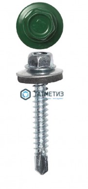 Саморез окраш.кров. 4,8х35 /6005/ (11х200 шт) ТК | «ТАТМЕТИЗ» Саморез окраш.кров. 4,8х35 /6005/ (11х200 шт) ТК - магазин крепежа «ТАТМЕТИЗ»