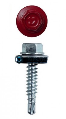 Саморез окраш.кров. 5,5х25 /3005/ винно-красный -  магазин крепежа «ТАТМЕТИЗ»