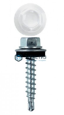 Саморез окраш.кров. 4,8х29 /9003/ белый | «ТАТМЕТИЗ» Саморез окраш.кров. 4,8х29 /9003/ белый - магазин крепежа «ТАТМЕТИЗ»