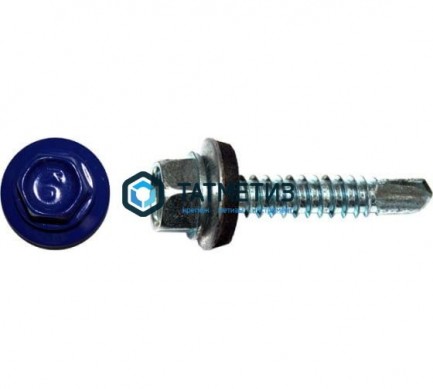 Саморез окраш.кров. 5,5х19 /5015/ | «ТАТМЕТИЗ» Саморез окраш.кров. 5,5х19 /5015/ - магазин крепежа «ТАТМЕТИЗ»