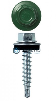 Саморез окраш.кров. 4,8х29 /6005/ зеленый | «ТАТМЕТИЗ» Саморез окраш.кров. 4,8х29 /6005/ зеленый - магазин крепежа «ТАТМЕТИЗ»