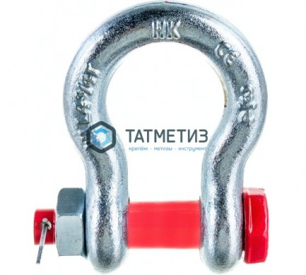 Скоба такелажная г/п прямая с болтом и гайкой 25мм (7/8") 6,5 т G-2150 | «ТАТМЕТИЗ» Скоба такелажная г/п прямая с болтом и гайкой 25мм (7/8") 6,5 т G-2150 - магазин крепежа «ТАТМЕТИЗ»