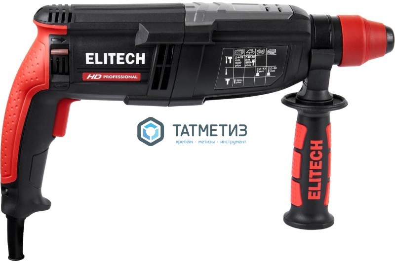 Перфоратор ELITECH RH0928RE (SDS+,AVC, 850Вт,3реж,3.2 Дж,0-5150уд/м,адаптер,кейс) Перфоратор ELITECH RH0928RE (SDS+,AVC, 850Вт,3реж,3.2 Дж,0-5150уд/м,адаптер,кейс)