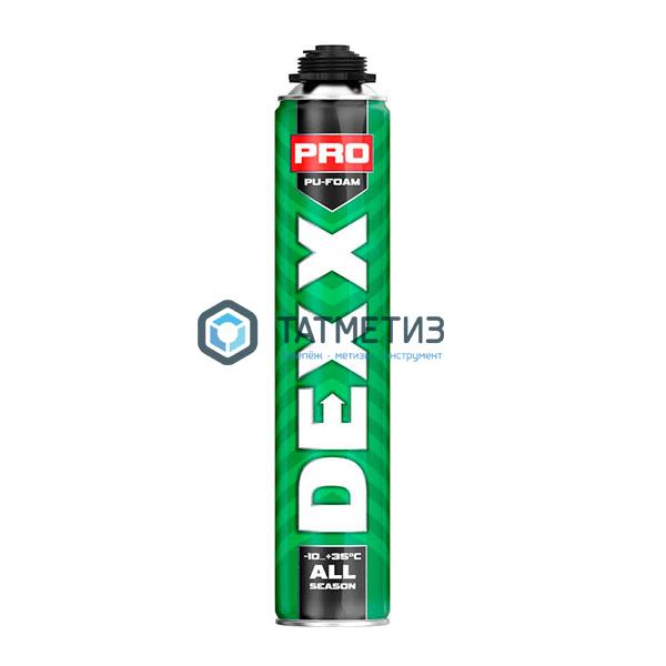 Пена DEXX PRO монтажная, пистолетная, всесезонная, 750мл Пена DEXX PRO монтажная, пистолетная, всесезонная, 750мл