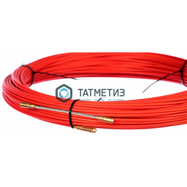 Протяжка кабельная REXANT (мини УЗК в бухте), стеклопруток, d=3,5 мм 50 м, красная Протяжка кабельная REXANT (мини УЗК в бухте), стеклопруток, d=3,5 мм 50 м, красная