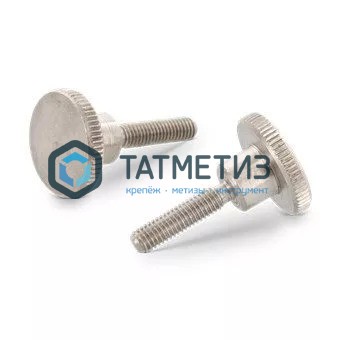 Винт нажимной высокий с накатанной головкой ДИН 464 А1 M 3X10 Винт нажимной высокий с накатанной головкой ДИН 464 А1 M 3X10