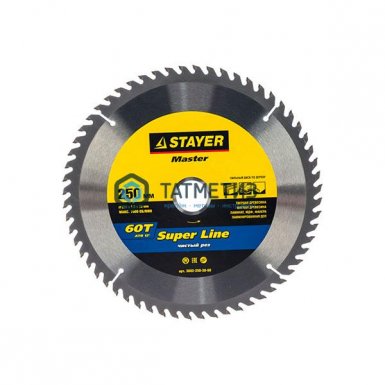 Диск пильный по дереву 250х30мм, 60Т STAYER MASTER "SUPER-Line" -  магазин крепежа «ТАТМЕТИЗ»