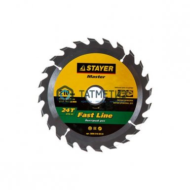 Диск пильный по дереву 210х30мм, 24Т STAYER MASTER "FAST-Line" -  магазин крепежа «ТАТМЕТИЗ»