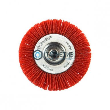 Щетка для дрели дисковая  75 мм, нейлоновая проволока с абразивным покрытием, ЗУБР ПРОФ -  магазин «ТАТМЕТИЗ»