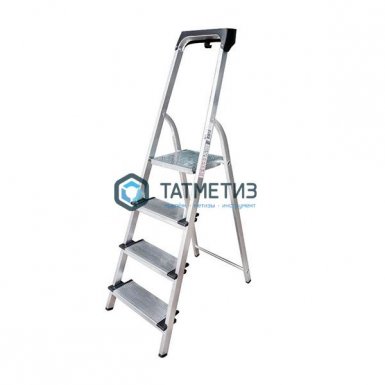 Стремянка 4 ступени, алюм. с лотком-органайзером, ступень 130 мм -  магазин «ТАТМЕТИЗ»