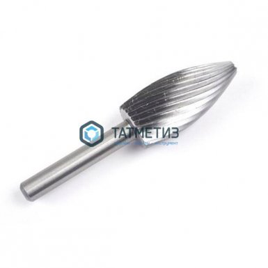 Шарошка по металлу Практик тв. сплав, D12мм, L 32мм, форма Язык пламени Н1232М06 -  магазин крепежа «ТАТМЕТИЗ»