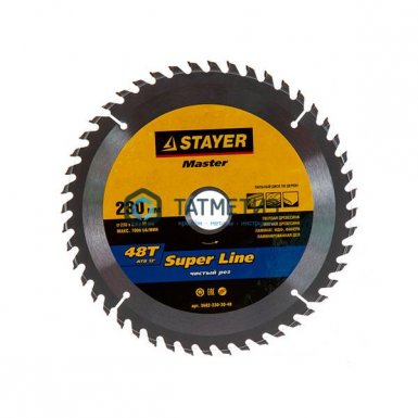 Диск пильный по дереву 230х30мм, 48Т STAYER MASTER "SUPER-Line" -  магазин крепежа «ТАТМЕТИЗ»