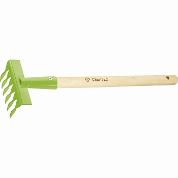 Грабли витые,  6-зубые, 110 мм, с рукояткой 300 мм // СИБРТЕХ Россия -  магазин крепежа «ТАТМЕТИЗ»