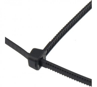 Хомут-стяжка нейлон  200 х 4,8  (100 шт/уп)  REXANT черный -  магазин «ТАТМЕТИЗ»