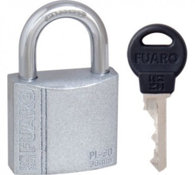 Замок навесной 38мм FUARO 3 ключа -  магазин крепежа «ТАТМЕТИЗ»