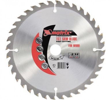 Диск пильный по дереву 185х20 16мм, 24Т + кольцо MATRIX Professional -  магазин крепежа «ТАТМЕТИЗ»