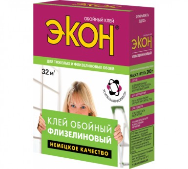 Клей для обоев ЭКОН Флизелин 200г./24 -  магазин «ТАТМЕТИЗ»
