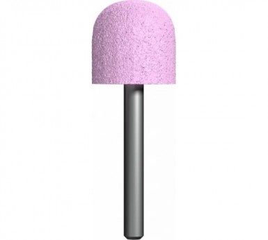 Шарошка абразивная, оксид алюминия, закругленная 25 х 25 мм, пос.6мм, Практика -  магазин крепежа «ТАТМЕТИЗ»