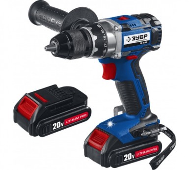 Дрель-шуруповерт 20 В, 2 АКБ (4Ач), в кейсе, ЗУБР Профессионал -  магазин «ТАТМЕТИЗ»