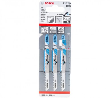 Пилки для лобзиков BOSCH  Т 127 D  HSS -  магазин крепежа «ТАТМЕТИЗ»