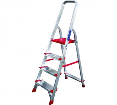 Стремянка 4 ступени, алюминиевая, шир. ступени 130 мм NV -  магазин «ТАТМЕТИЗ»